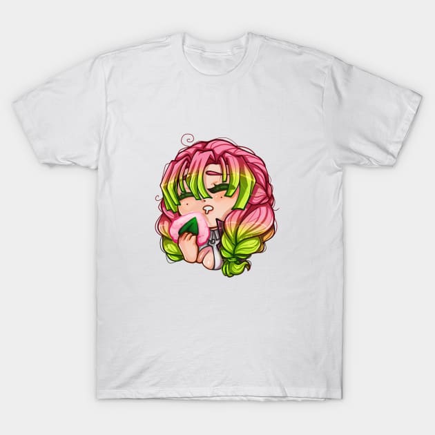 Kimetsu no yaiba - Mitsuri Kanroji 🍑 T-Shirt by Anet Garol